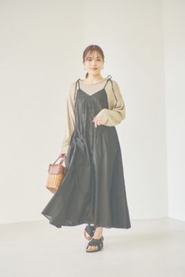 Hériter エリテ　キャミソールドレス Heriter(エリテ)の【洗える】swatow handkerchief camisole dress