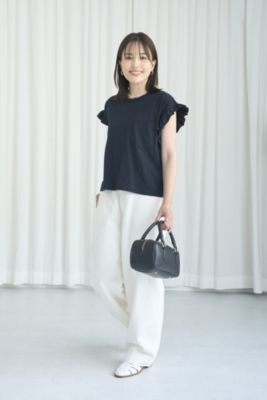 dahl'ia(ダリア)の【LEE別注】【洗える】ショート丈異素材切り替え