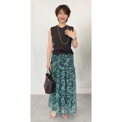 marisol M7days ボタニカルプリントスカート M7days(エムセブンデイズ)のボタニカルプリントスカート通販