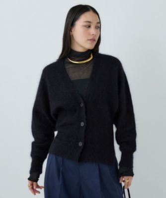 カオス　chaos キルシェニットカーディガン　2025SS ブラック Chaos(カオス)のポストカーディガン通販 | LEEマルシェ