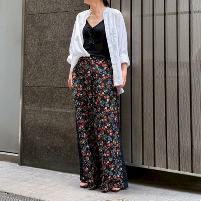 MEYAME(メヤメ)のSIDE LINE WIDE PANTS（FLOWER）通販 | LEEマルシェ