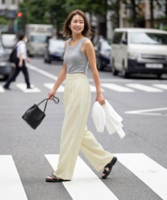 STYLE DELI(スタイルデリ)のサマーツイル生地カラーワイドパンツ通販