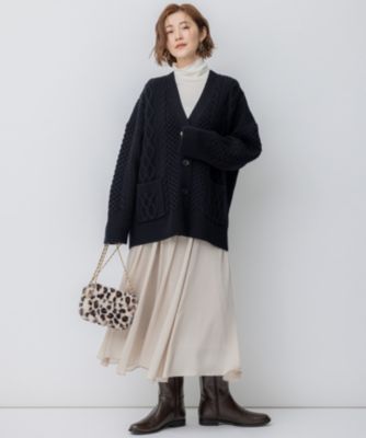 23区 S(ニジュウサンク エス)の【洗える】ウールカシミヤ アラン