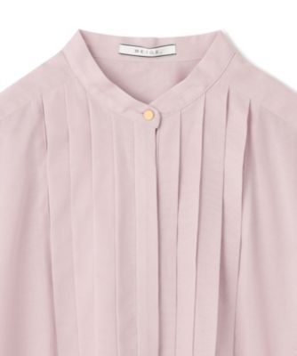 BEIGE, ベイジ 【洗える】BAC バンドカラーブラウス 　36号 BEIGE，(ベイジ)の【洗える】BAC / バンドカラーブラウス通販