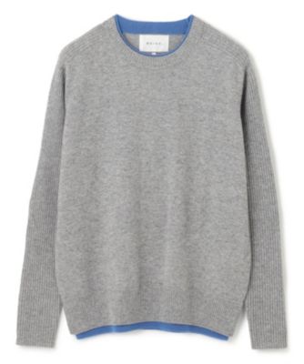BEIGE，(ベイジ)の【洗える】POMPE / ウールカシミヤクルー