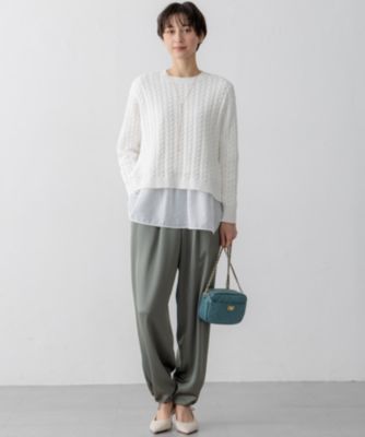 23区 L(ニジュウサンク エル)の【洗える】ドレープサテン 2WAY