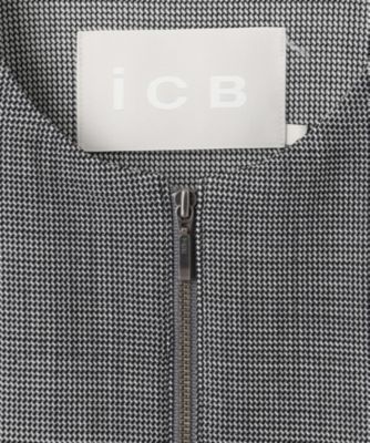 ICB(アイシービー)のウール2WAYストレッチ ノーカラーブルゾン