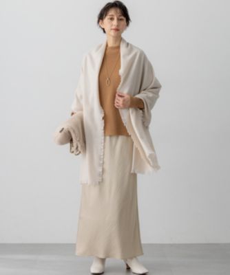 23区(ニジュウサンク)の【LEE掲載】ピュアカシミヤ フリンジ ストール