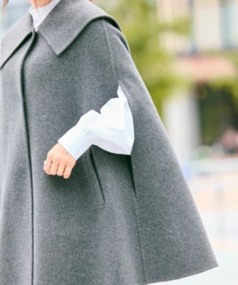 Newans(ハッシュニュアンス)のセーラーカラーダブルフェイスケープ