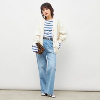 NOLLEY'S sophi(ノーリーズソフィー)のカシミヤ混ヘアリーVネック