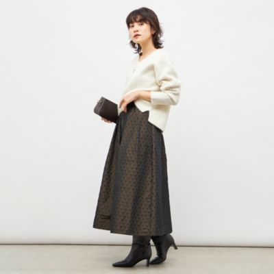 NOLLEY'S(ノーリーズ)の《手洗い可能》ヘアリーストレッチVネックプル