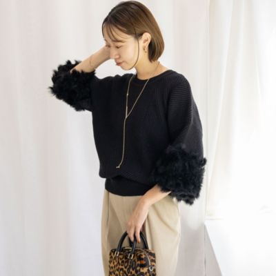 NOLLEY'S(ノーリーズ)の《手洗い可能》2WAYラビットファーニット
