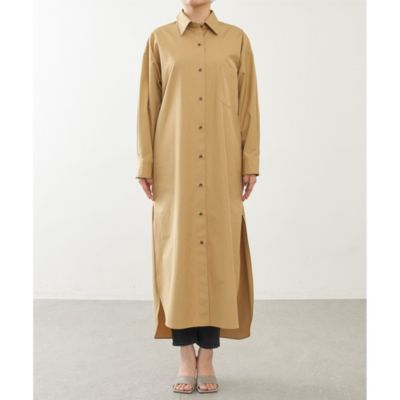 Whim Gazette ウィムガゼット ◆長袖 ロングシャツワンピース Whim Gazette(ウィム ガゼット)のロングシャツワンピース通販