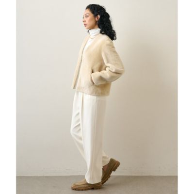 Whim Gazette(ウィム ガゼット)の【SPRUNG FRERES】ショートムートン