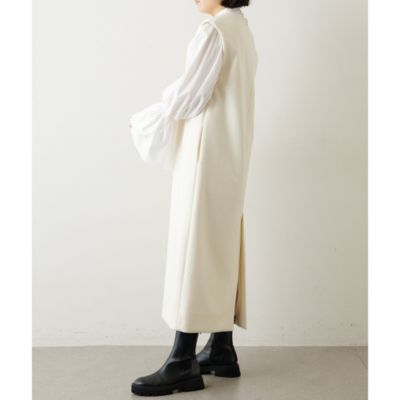 ウィムガゼット　Vネックワンピース Whim Gazette（ウィムガゼット）の「ダブルクロスVネック