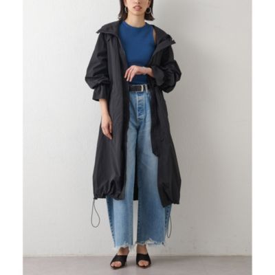 2023美品 ウィムガゼット　【THE PAUSE】パッカブルコート　ブラック Whim Gazette(ウィム ガゼット)の【THE PAUSE】パッカブルコート