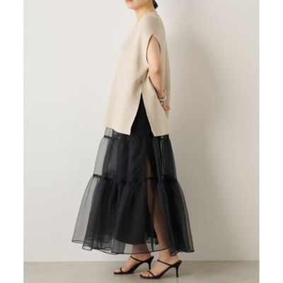 Whim Gazette(ウィム ガゼット)のホールガーメントスリットニットプル