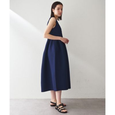 【極美品】ウィムガゼット　リブニットワンピース Whim Gazette(ウィム ガゼット)のリブコンビニットワンピース