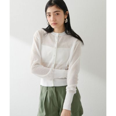 Whim Gazette ウィム ガゼット　リネンカーディガン ウィムガゼット Whim Gazette リネンシルクカーディガン （camel