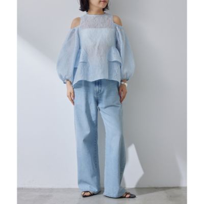 Whim Gazette(ウィム ガゼット)の【THE PAUSE】ジャガードフレア  