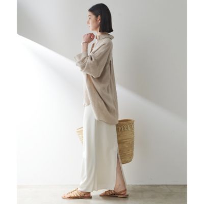 【whim gazette】ジャージーIラインロングスカート Whim Gazette(ウィム ガゼット)のジャージーIラインロングスカート通販