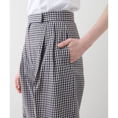 【美品】Whim Gazette(ウィム ガゼット)ギンガムチェックタックパンツ Whim Gazette(ウィム ガゼット)｜ギンガムチェックタックパンツ