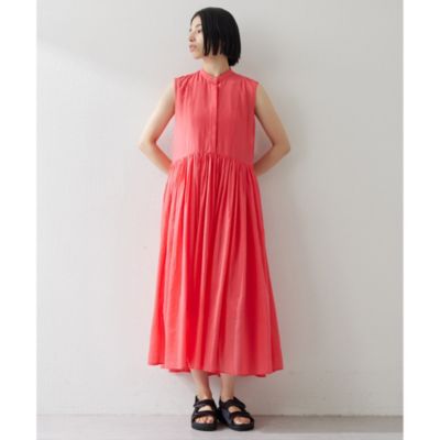 Whim Gazette(ウィム ガゼット)のシルクローンギャザーワンピース通販