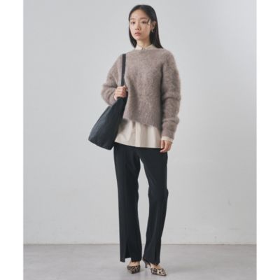 Whim Gazette(ウィム ガゼット)のスーリーアルパカクルーネックプル