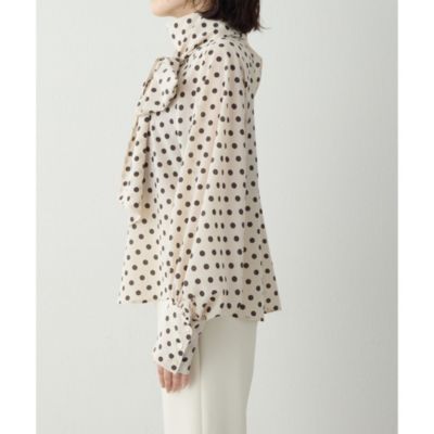 【美品】Whim Gazette ボウタイブラウス Whim Gazette（ウィム ガゼット） ブラウス シャツ ローンボウタイ