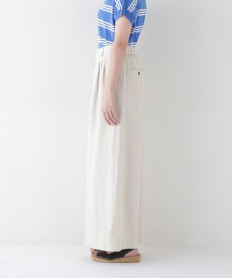 human woman(ヒューマン ウーマン)の◇リネンタック入りバギーパンツ