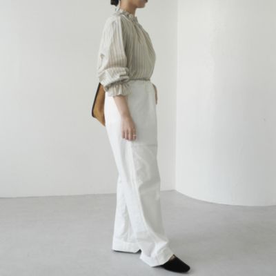 【fuwafuwa★ 】-M-mediumコットンネルパンツ ホワイト M-［medium］コットンネルパンツ Nell / ホワイト | days