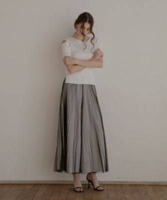 MIELI INVARIANT(ミエリ インヴァリアント)のTulle Layer Pleat Pants