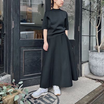 ニットフレアスカート　12closet/LEE 12closet(トゥエルブクローゼット)の【コラボ】【洗える】ニット