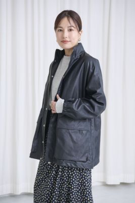 ☆ご予約品 カレンソロジー ヴィンテージフェイクレザーコート ブラック Curensology｜ヴィンテージフェイクレザーコート | Rakuten