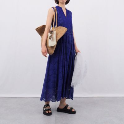 ne Quittez pas(ヌキテパ)のCOTTON VOILE DOT HEMLA NO SLEEVE DRESS