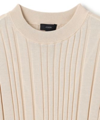 JOSEPH 【洗える】シルクコットン　モックネックTEE