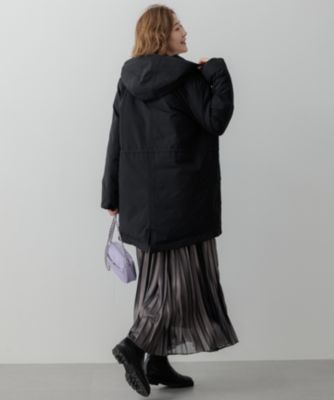 24年新品未使用23区滝沢眞規子さん着用ミリタリー ダウンコートSブラック34 23区 S(ニジュウサンク エス)の【滝沢眞規子さん着用/一部店舗限定/撥