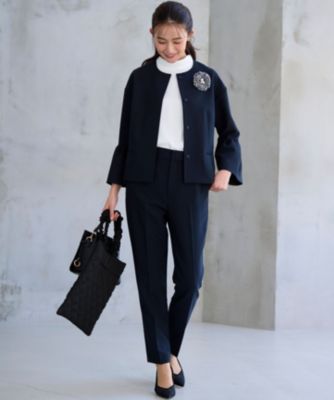 組曲(クミキョク)の【KUMIKYOKU NAVY】コンフォータブルドレープ