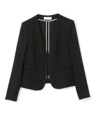高級✨ベイジ　cindy　銘品　ダブルカラージャケット　ベージュ×ブラック BEIGE，(ベイジ，)｜CINDY（シンディ）/ダブルカラージャケット