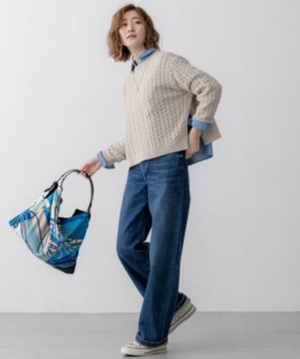 23区(ニジュウサンク)の【Oggi3月号掲載/洗える】ライトダンガリー