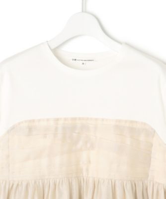 23区♡未使用に近い　杏さん着用　オーガンジービスチェコンビ カットソー 38 23区(ニジュウサンク)の【杏さん着用/WEB&一部店舗限定カラー