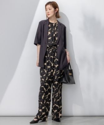 【極美品】23区　現行　シアータンブラー　ハーフスリーブジャケット　半袖　大きめ 23区(ニジュウサンク)の【Oggi6月号掲載/速乾性/接触冷感