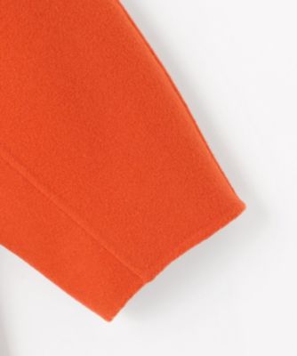 自由区(ジユウク)の【SHIHOさん着用】ウールリバーノーカラー コート