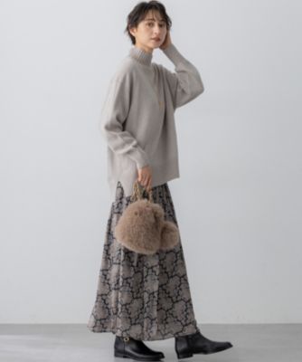 サンドベージュの裏毛ニット MAISON KITSUNE 未使用 25SS メゾンキツネ DRESSED FOX INTARSIA