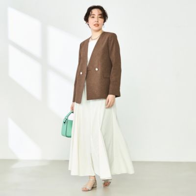 がっきー  NOLLEY'S ドライツイルノーカラーウォッシャブルジャケ NOLLEY'S(ノーリーズ)の《セットアップ対応》ウォッシャブル