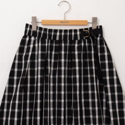 NOLLEY'S(ノーリーズ)のウォッシャブルチェックタフタロング