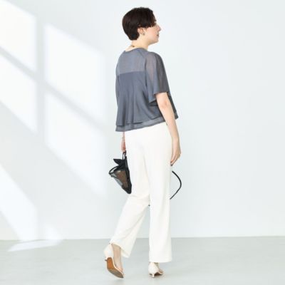 ☆今期もの☆ノーリーズソフィーシアーティアードプルオーバーニットベージュ NOLLEY'S Sophi ニット セーター シアーティアードプルオーバー