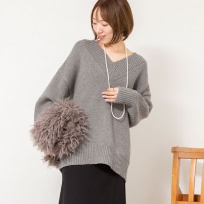 NOLLEY'S sophi(ノーリーズソフィー)のブライト紡毛Vネックプル