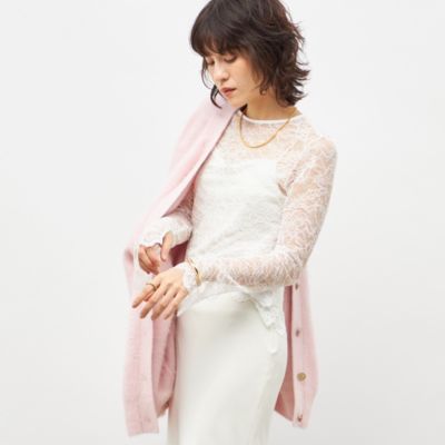 NOLLEY'S sophi(ノーリーズソフィー)のウォッシャブルラッセルレースT