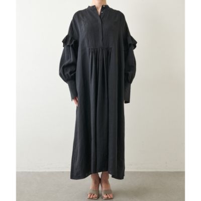ウィムガゼット　2023ss　フレンリネンワンピース　マキシ丈　定価4.4万円 Whim Gazette(ウィム ガゼット)のフレンチリネンワンピース通販